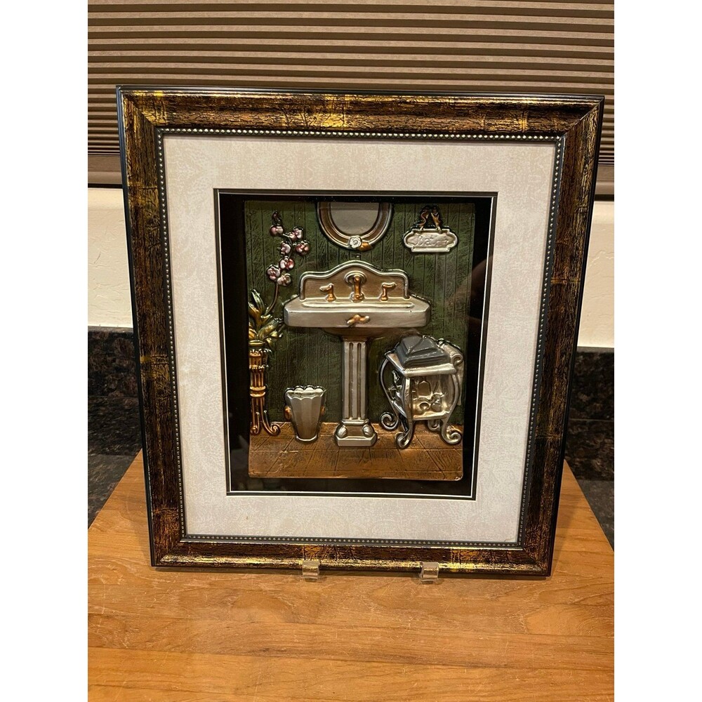 Bathroom Scene 3D Wall Art Decor